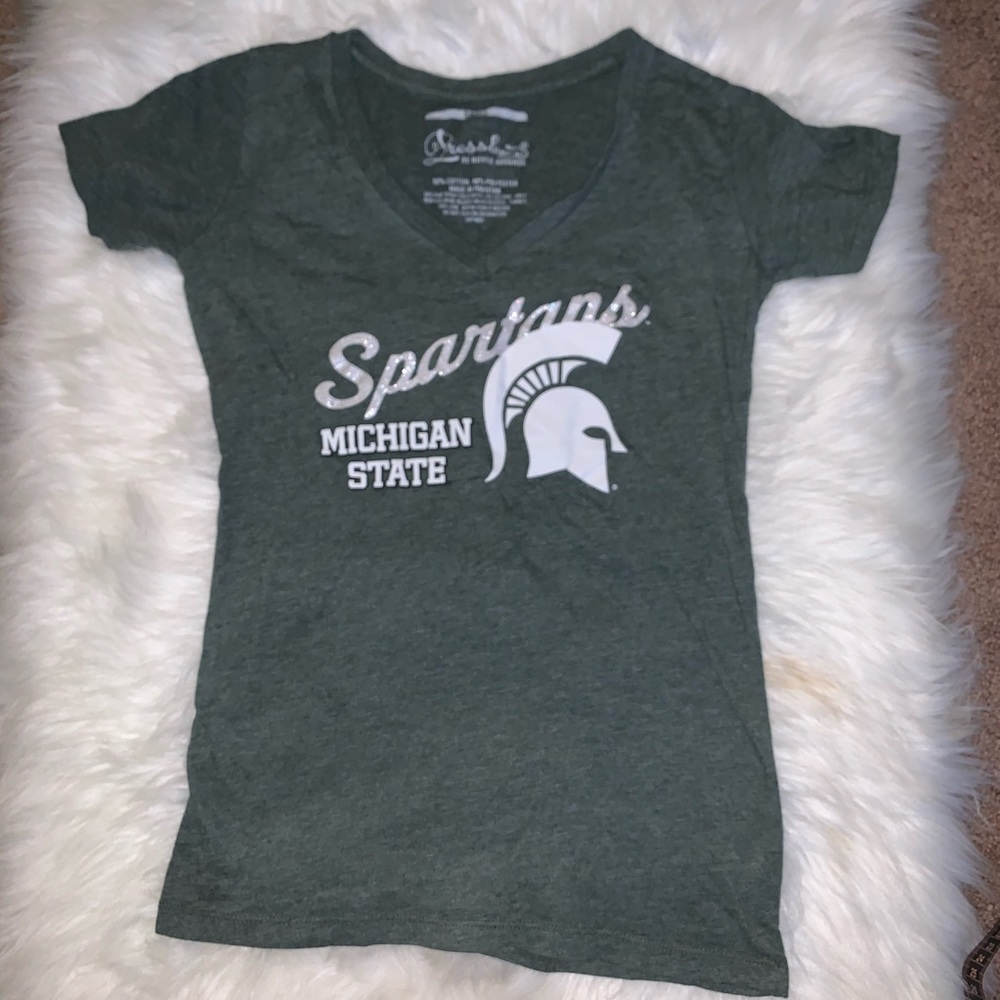 MICHIGAN STATE SPARTANS Womens v-neck Tshirt